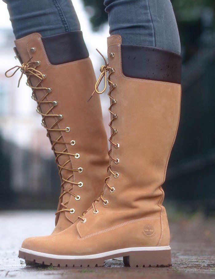 bottes lacets timberland femme