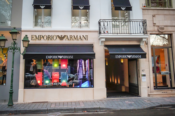 boutique armani bruxelles